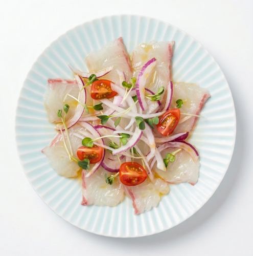 韓国風タイのカルパッチョ