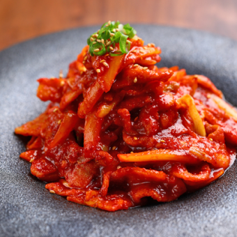 Squid with gochujang sauce