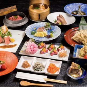 We offer seasonal courses centered around ingredients from Kyushu.