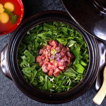 ●계절 토 냄비 밥 코스(냄비 없음) ●전 12품 5000엔