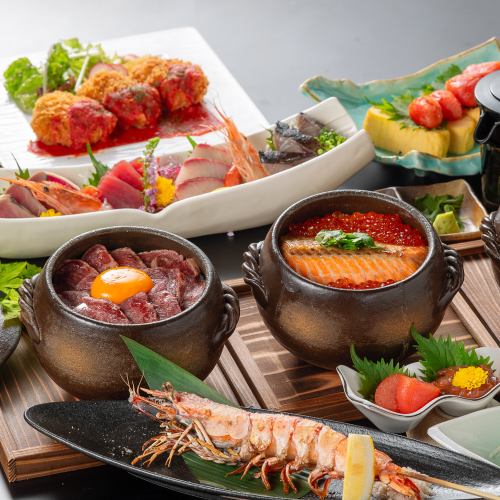 ◇うまいもん大集結!◇鮮度抜群の海鮮に寿司、国産A5牛肉に焼き鳥などなど!