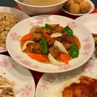 【2.5時間飲み放題付】月替わりのお任せコース全5品3500円◆～前菜2種盛り合わせ、メイン3品～