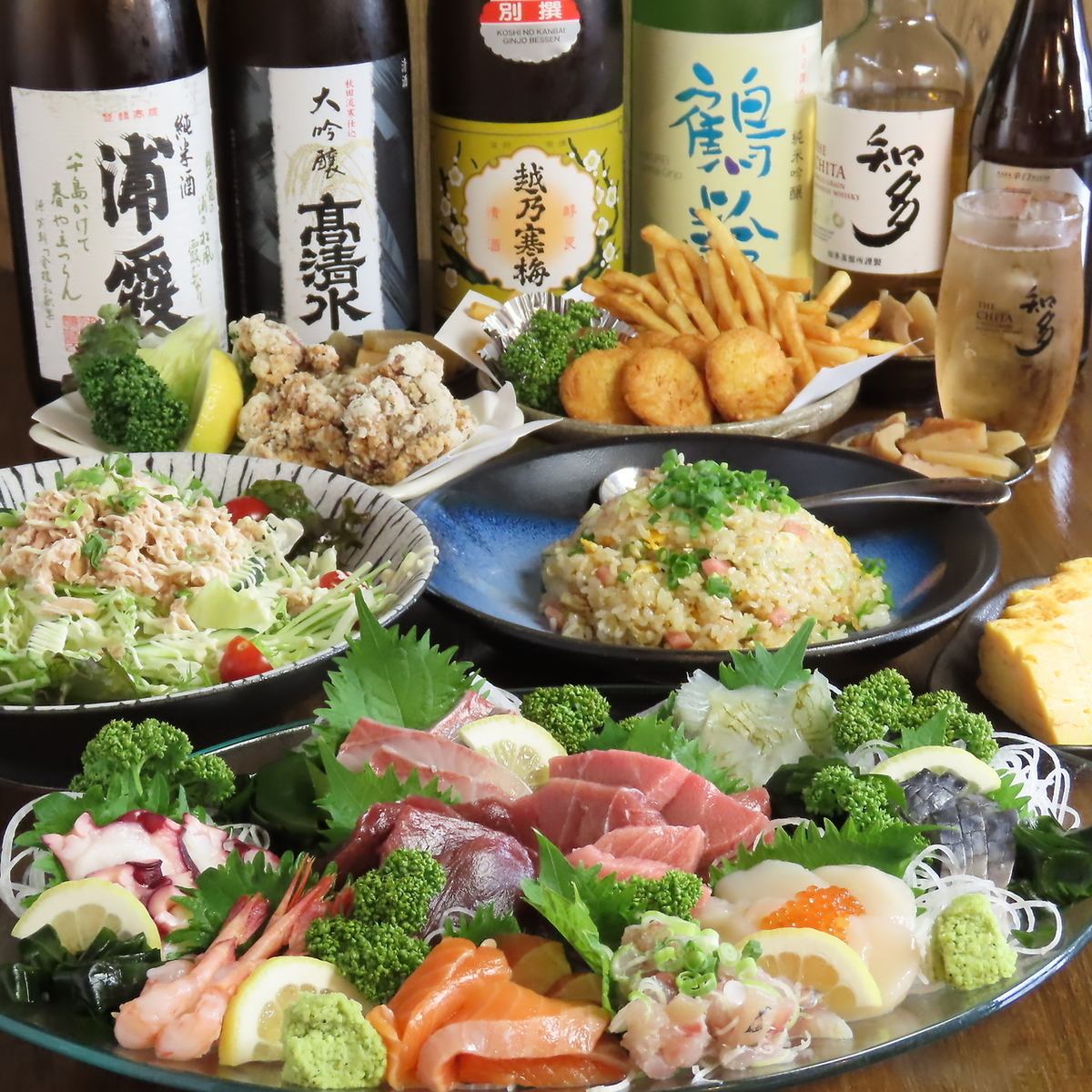 It is a cozy shop where you can enjoy seafood menu and sake with excellent cost performance ◎