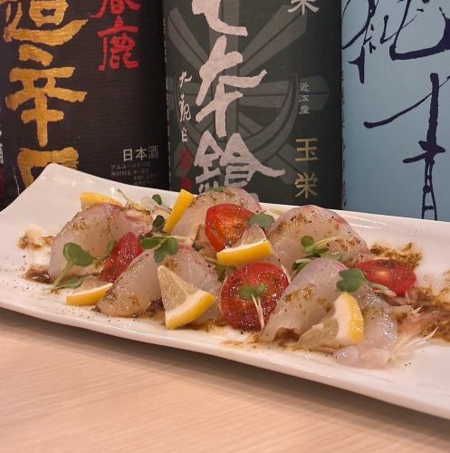 真鯛と海苔のカルパッチョ