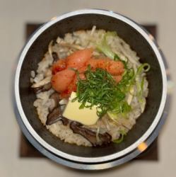明太バター釜めし