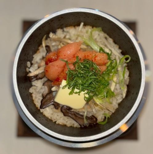 明太バター釜めし
