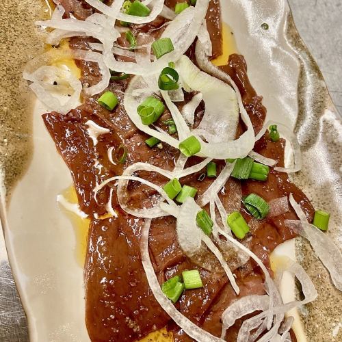 馬生レバーのカルパッチョ