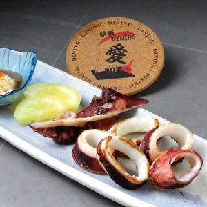 スルメイカ塩焼き