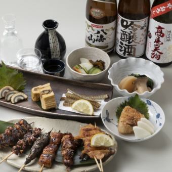 【2時間飲み放題付き★】串焼きコース 全11品 4500円(税抜)