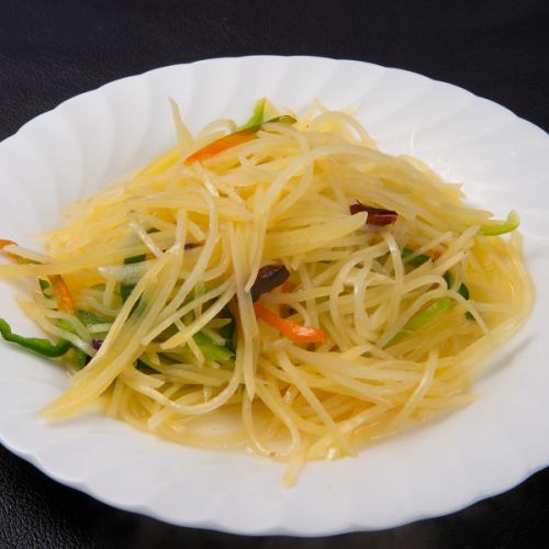 ジャガイモ細きり炒め