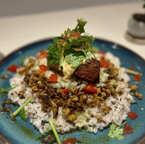 特製スパイススープのダブルキーマカレー