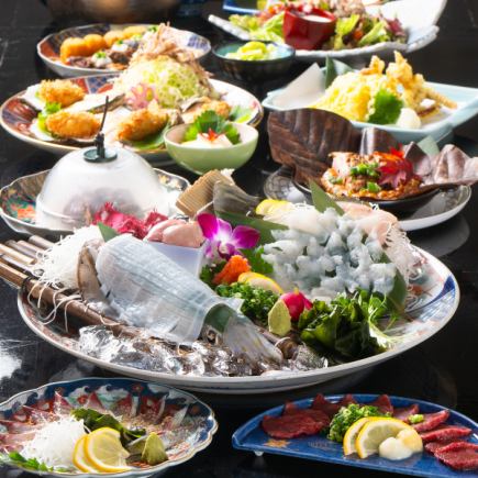 【季節替わり6,000円コース・飲み放題時間無制限付き】⇒季節のアラカルト