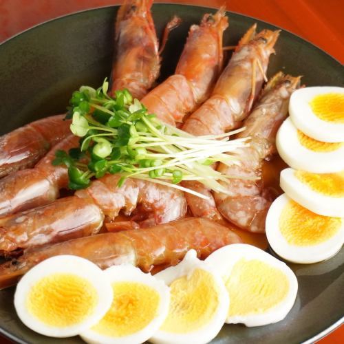 Gangjangseu (shrimp pickled in soy sauce)