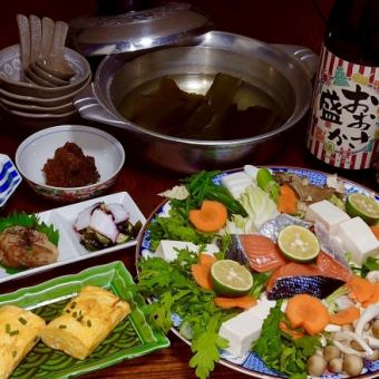 【동계 한정】평정류 이시카리 냄비 5,500엔(부가세 포함) 음료 무제한 코스