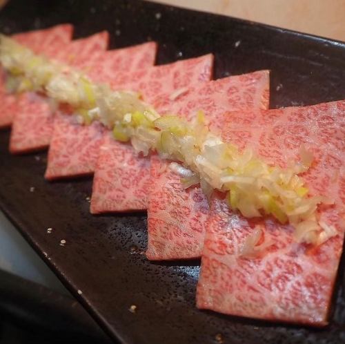 和牛ネギのせ しゃぶ焼き