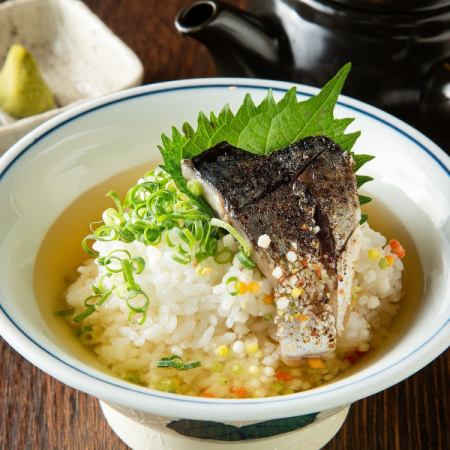 茶泡飯 [鮭魚/梅子/明太子/Shimesaba]