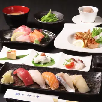 【2h飲放題付】三海コース◆二次会利用にも気軽にお使い頂ける、全７品！6000円(税込)