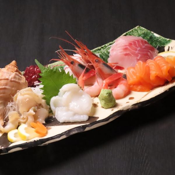 本日の鮮魚5点盛り