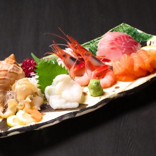 本日の鮮魚5点盛り