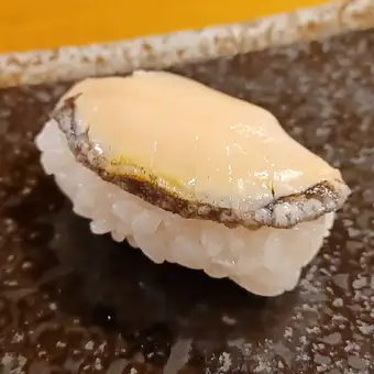 活あわび握り