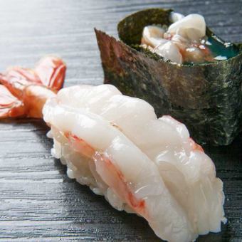 大ボタンエビ握り