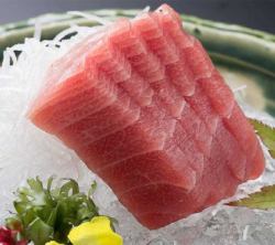 책 참치 중 토로 사시미