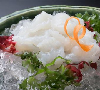 活タコ刺身
