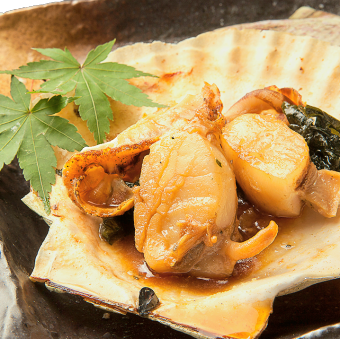 活ホタテ焼き