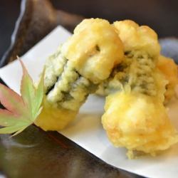 천자의 매실 시소 향기 튀김