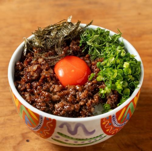 鴨肉そぼろ丼