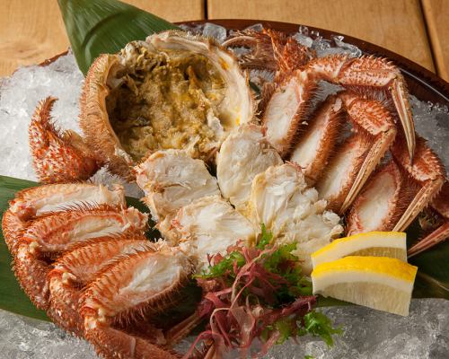 Hairy crabs and king crab to taste Hokkaido