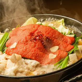 　北海道名物！石狩鍋orプルプル明太もつ鍋コース　全８品　120分飲放付4000円