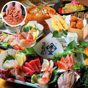 【北海道満喫コース】　ウニ・本鮪！　飲み放題付5,000円