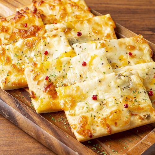 Flammkuchen with 6 kinds of cheese