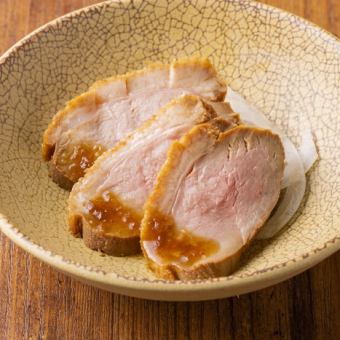 トリュフ醤油でいただく合鴨ロースト