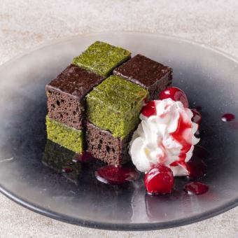 チョコ＆抹茶ケーキ