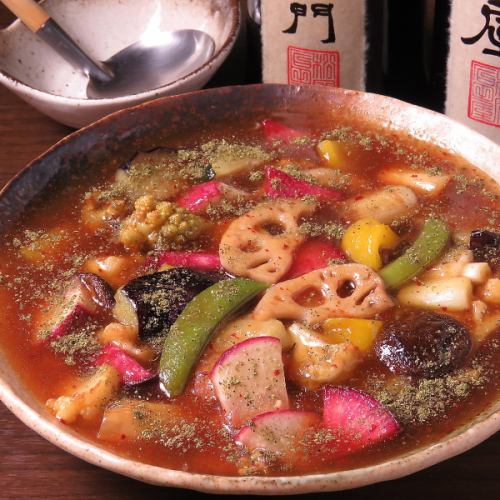 [Our most popular No. 3] Sansho Ankake with delicious vegetables