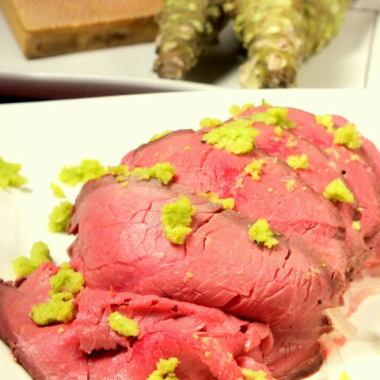 [Anagura most popular] Roast beef with grated wasabi
