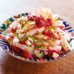 長芋の梅くらげ和え