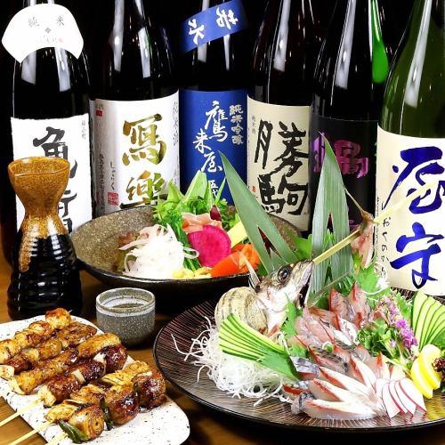 全国の地酒が楽しめます