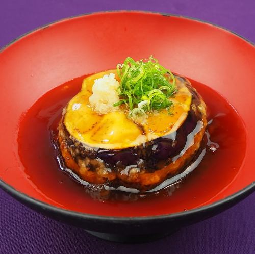 丸茄子のはさみあげ