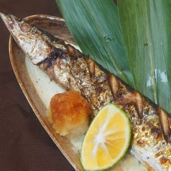秋刀魚の塩焼き