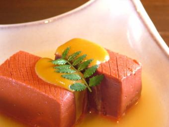 ◎ Red konjac from Omihachiman, prepared with Dengaku sauce