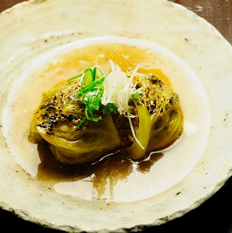 Kuroge Wagyu beef cabbage rolls