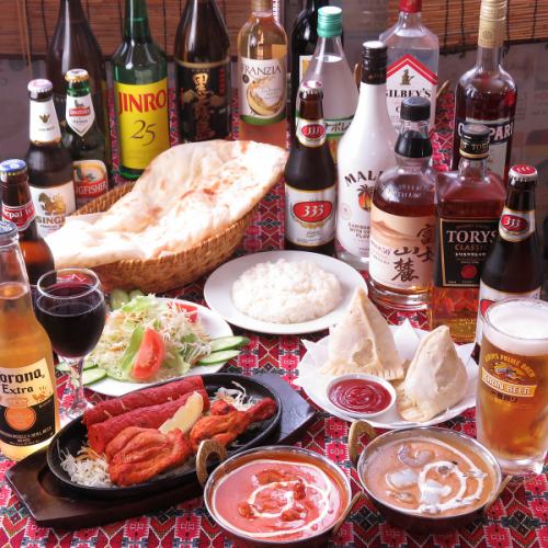 【アジアン宴会】現地シェフが腕を振るう本場のアジアン料理が味わえるコース！2h飲み放題付2800円～！