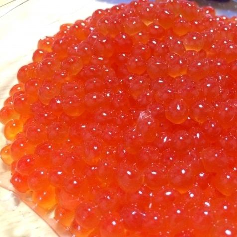 Salmon roe marinated in soy sauce