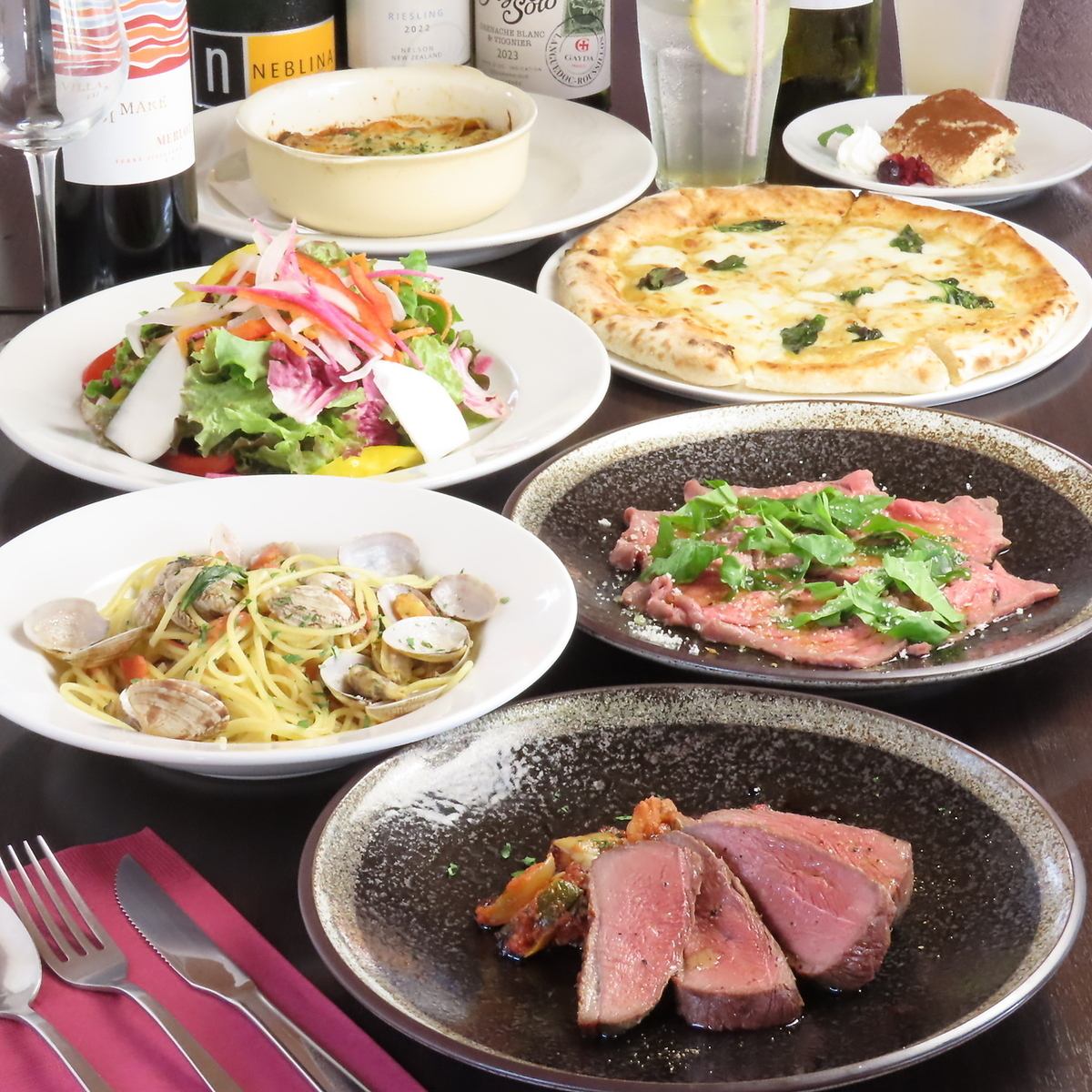 女子会やママ会に最適♪ピザやパスタを楽しめるお店