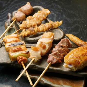 Assorted chicken skewers (5 or more!)