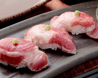 イベリコ豚お寿司3貫