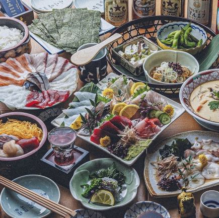 ◎仅限午餐时间 《非常适合迎新和欢送宴会！》【“Take”标准宴会套餐 3000日元（含税）】包含刺身拼盘在内的6道菜